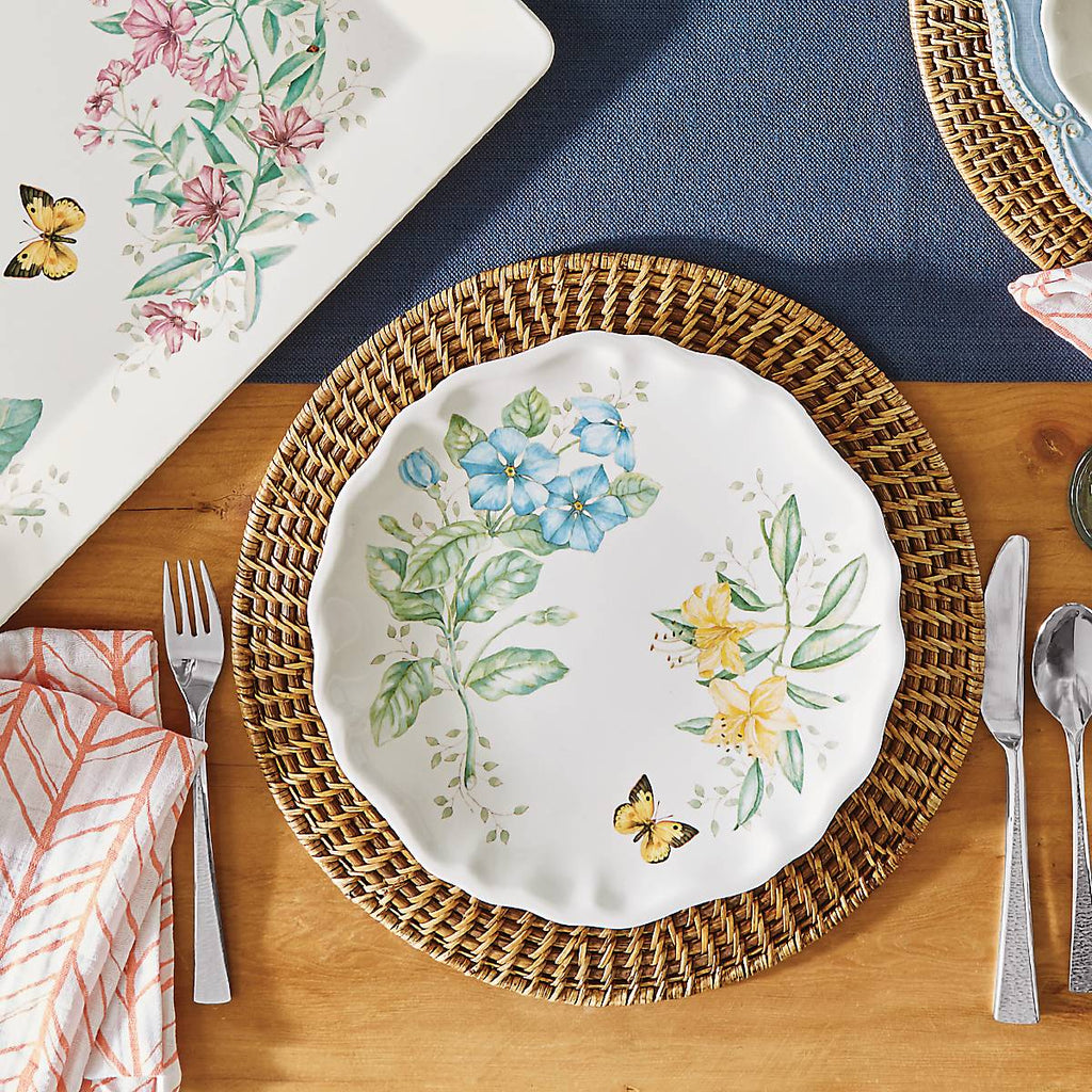 Butterfly Meadow Melamine Dinner Plates, Set of 4