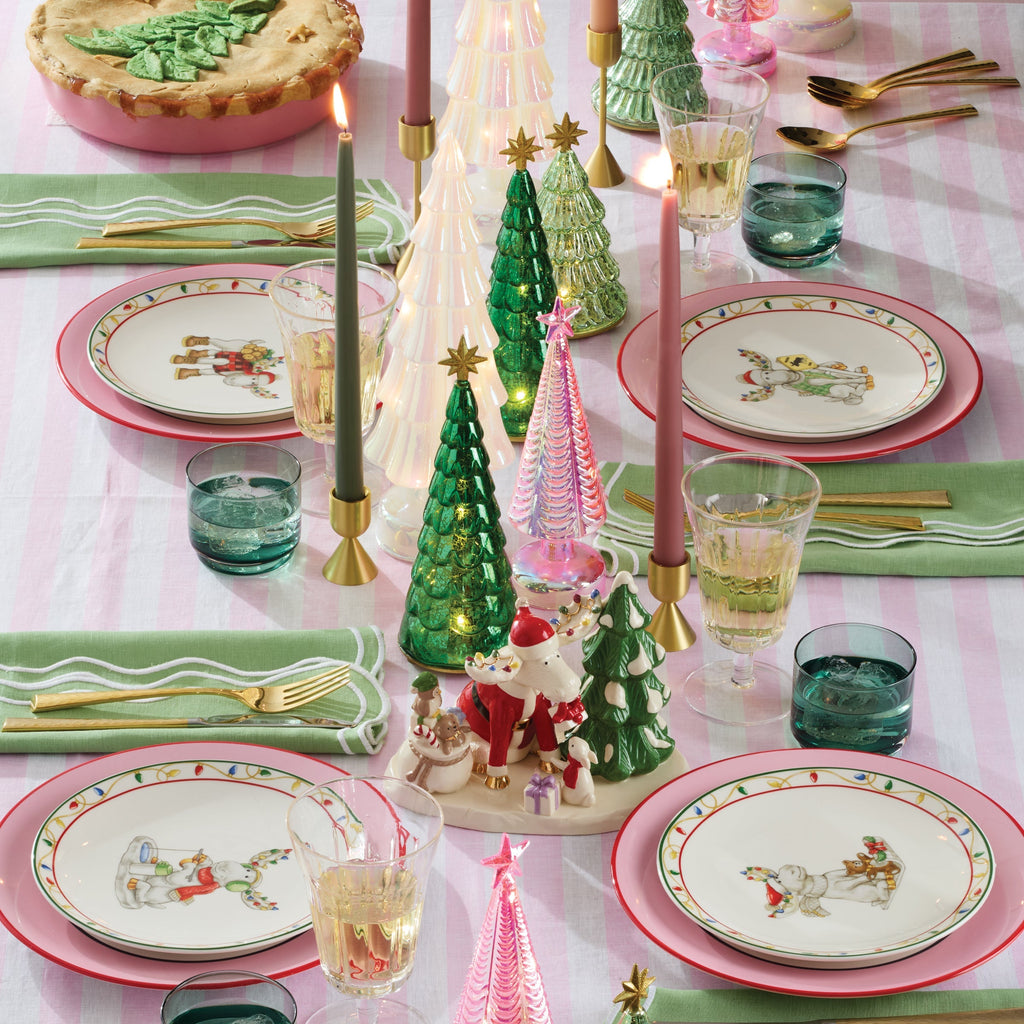 Tuscany Classics Stackable Green Short Glasses, Set of 4