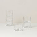 Tuscany Classics Stackable Clear Short Glasses, Set of 6