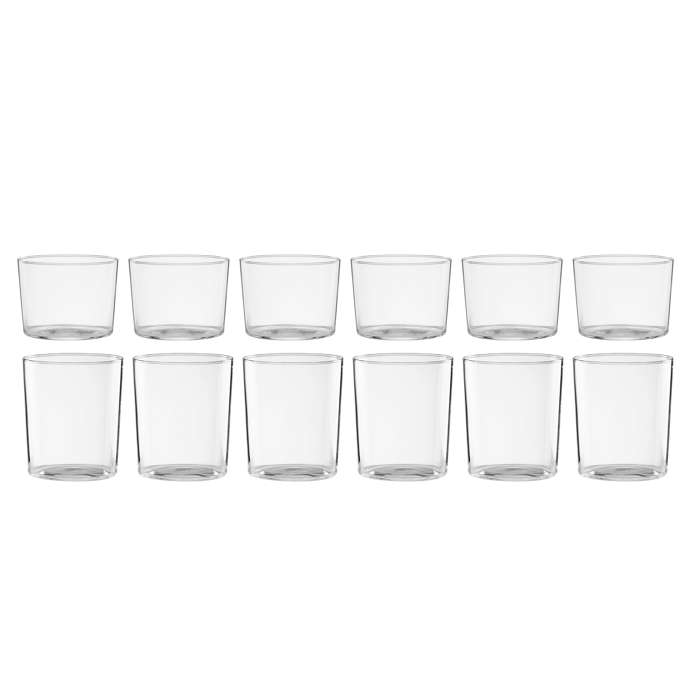 Stackables Clear Short & Tall Glasses 12-Piece Set