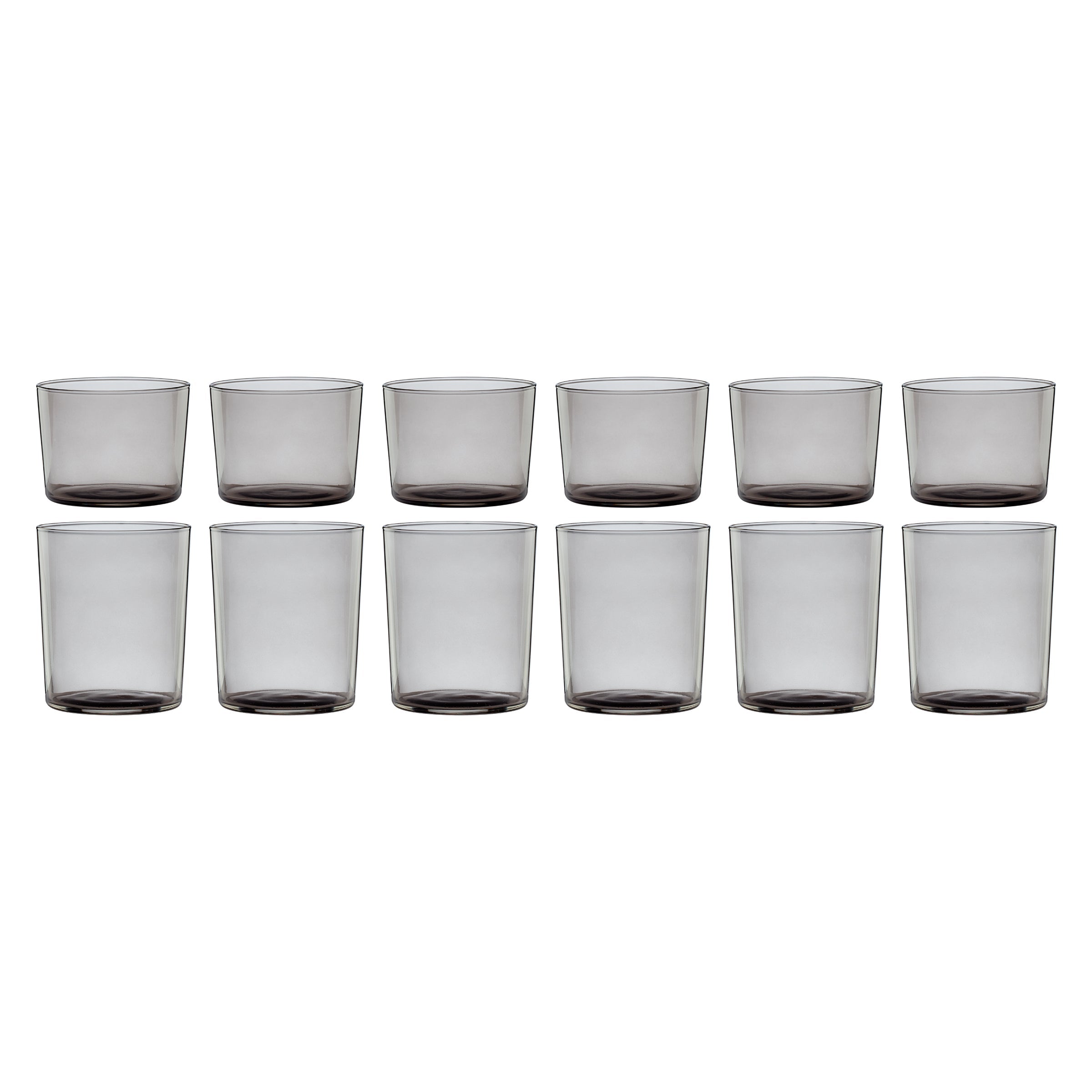 Stackables Smoke Short & Tall Glasses 12-Piece Set