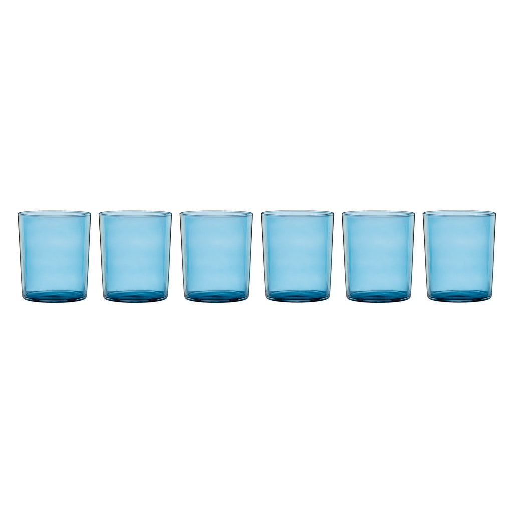 Bunny Hop Stackable Blue Tall Glasses, Set of 6