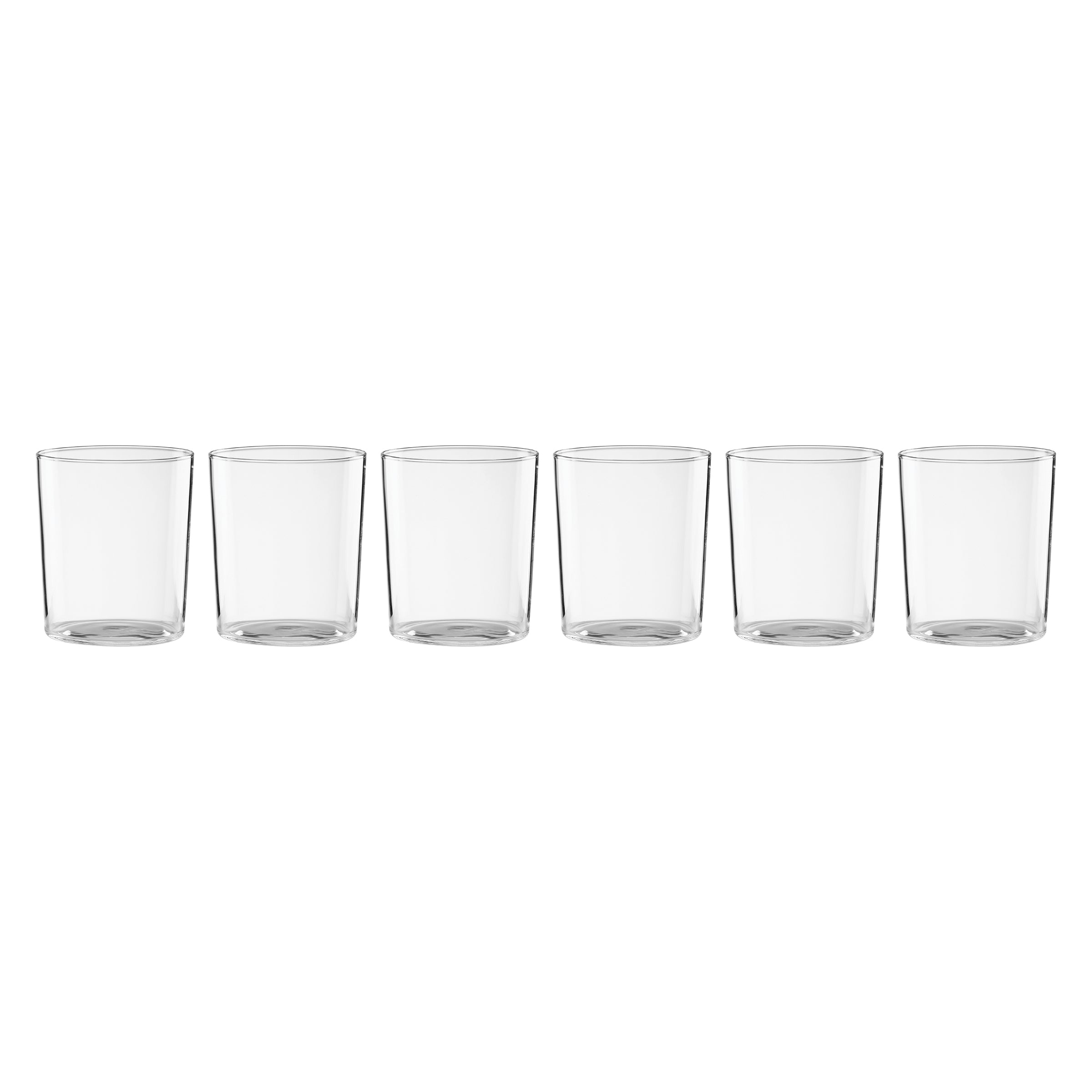 Bunny Hop Stackable Clear Tall Glasses, Set of 6