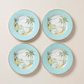 British Colonial Tradewind Accent Plates, Set of 4