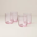 Tuscany Stackable Blush Tall Glasses, Set of 4