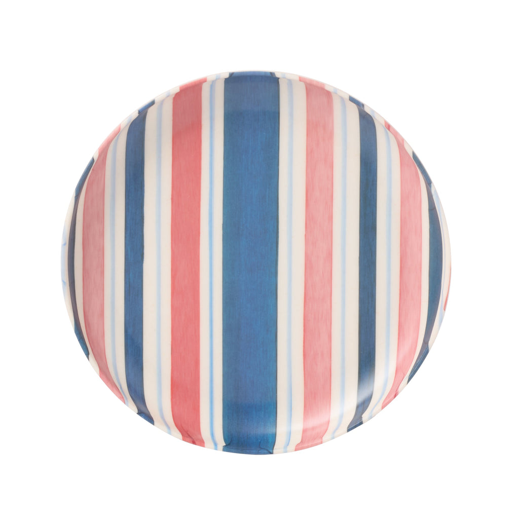 24 Seven Melamine Stripe 12-Piece Dinnerware Set