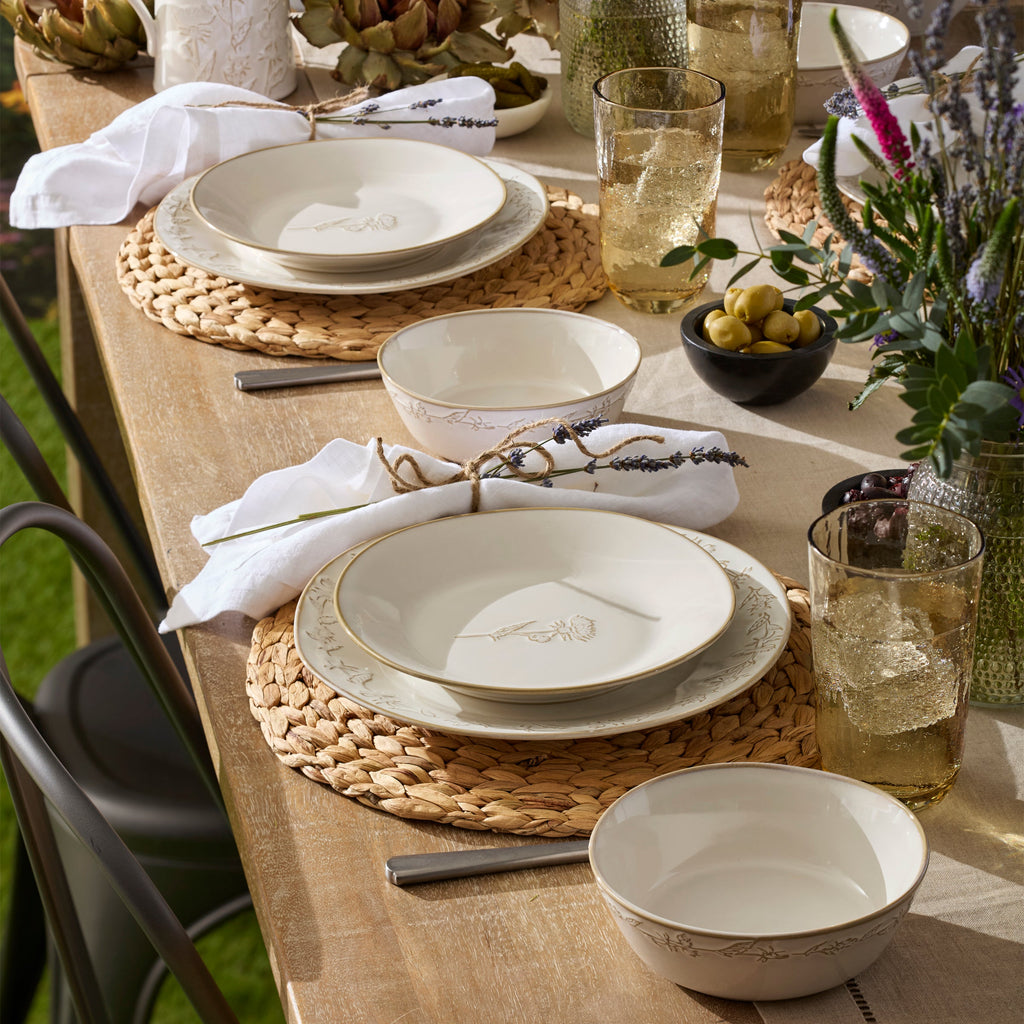 Homespun 12-Piece Dinnerware Set
