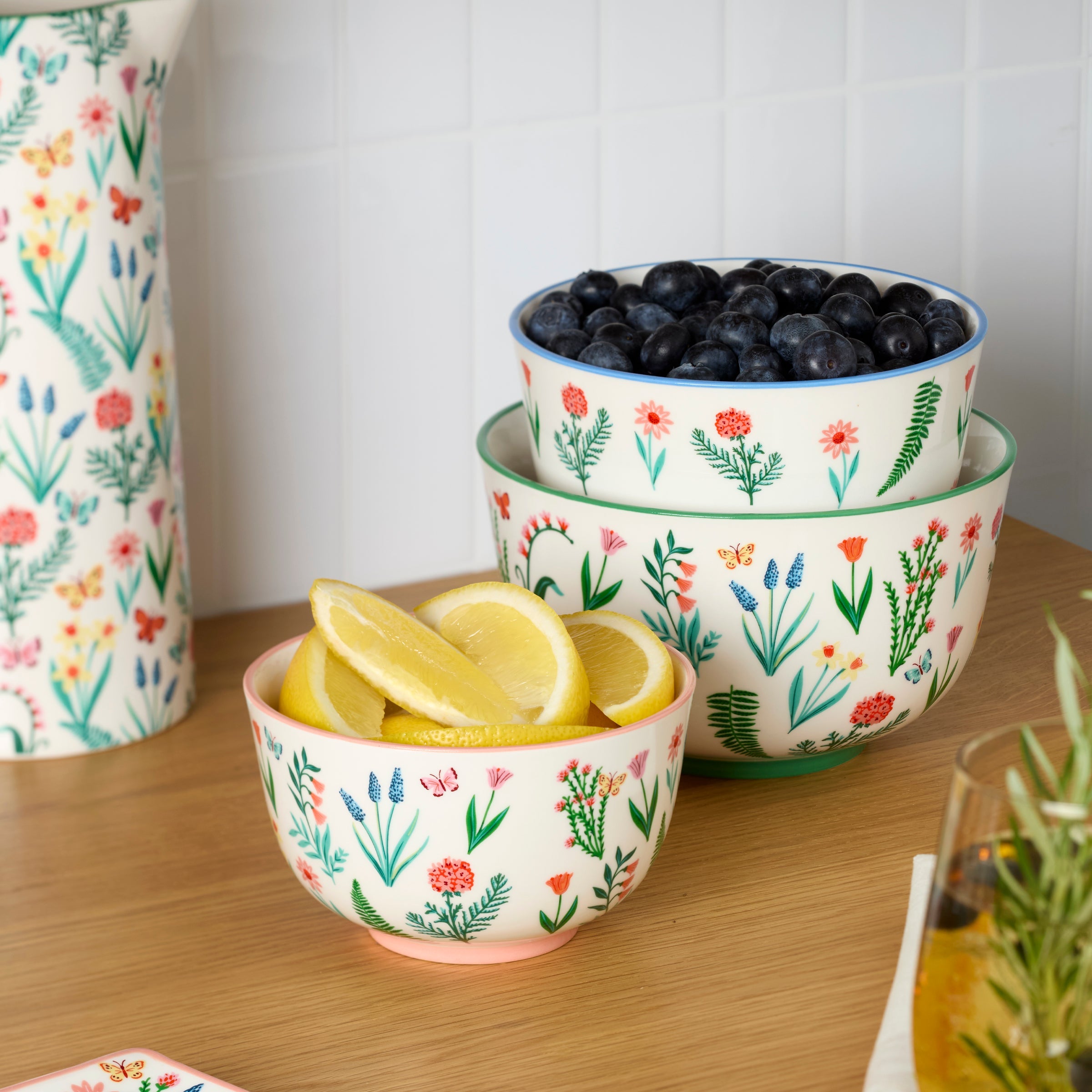 First Blooms 3-Piece Nesting Bowl Set