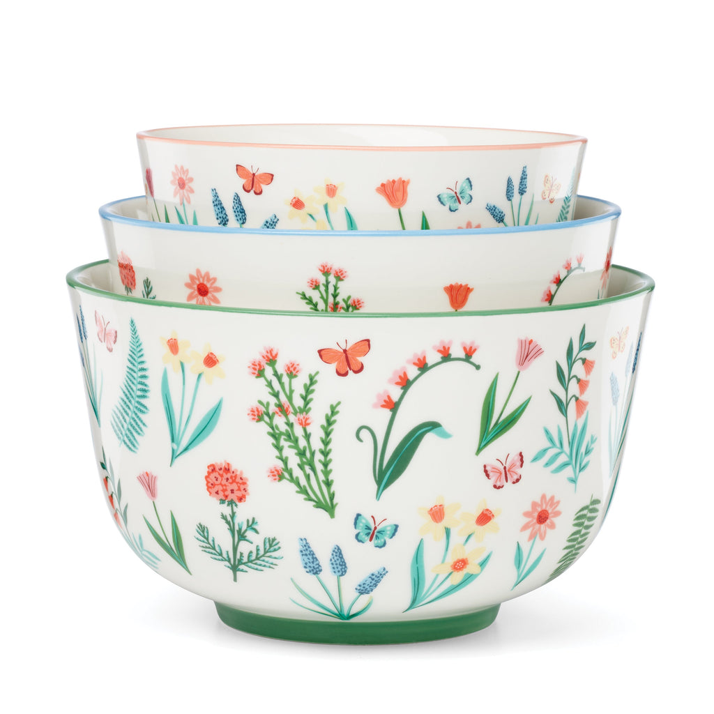 First Blooms 3-Piece Nesting Bowl Set