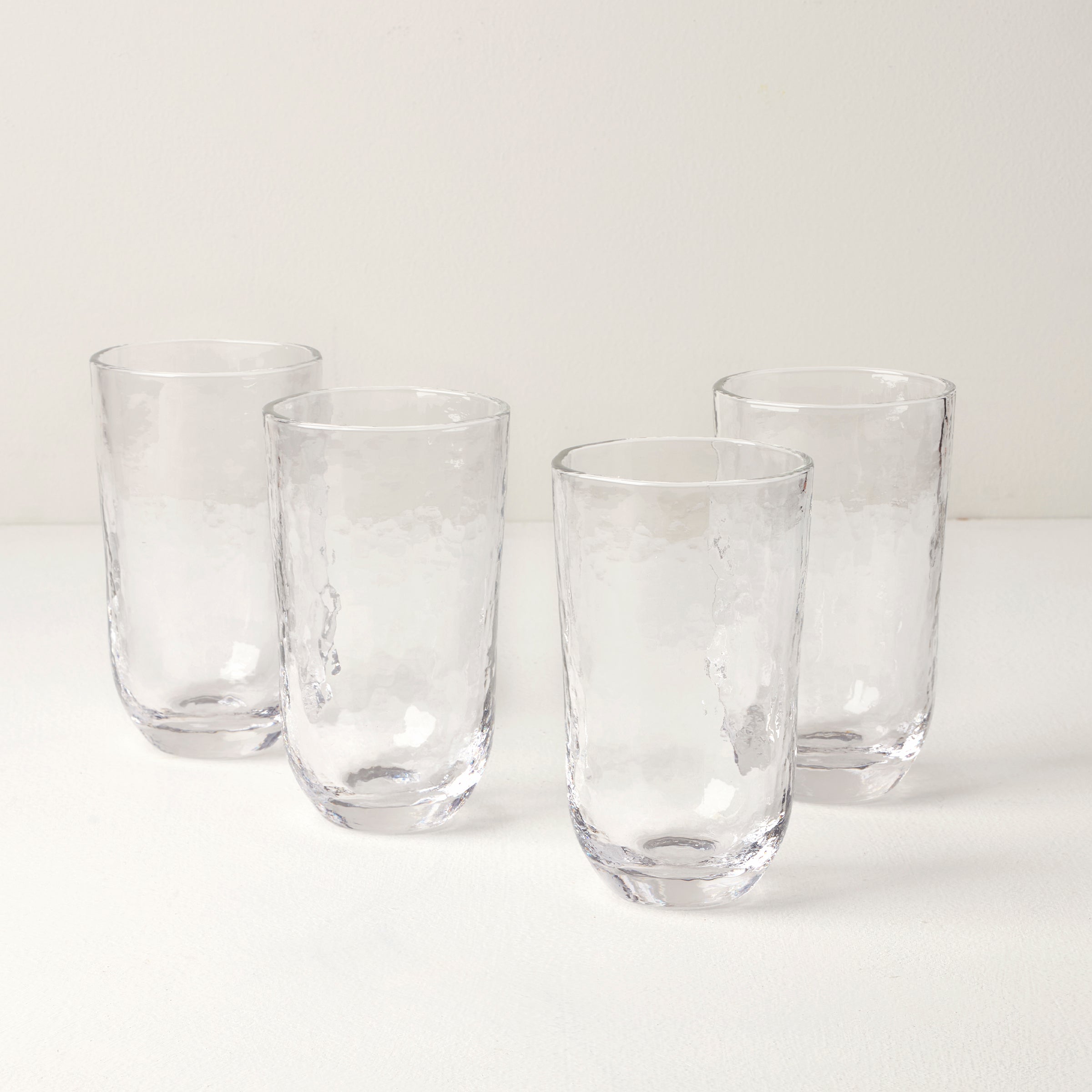 Homespun Clear Tall Tumbler - Set Of 4