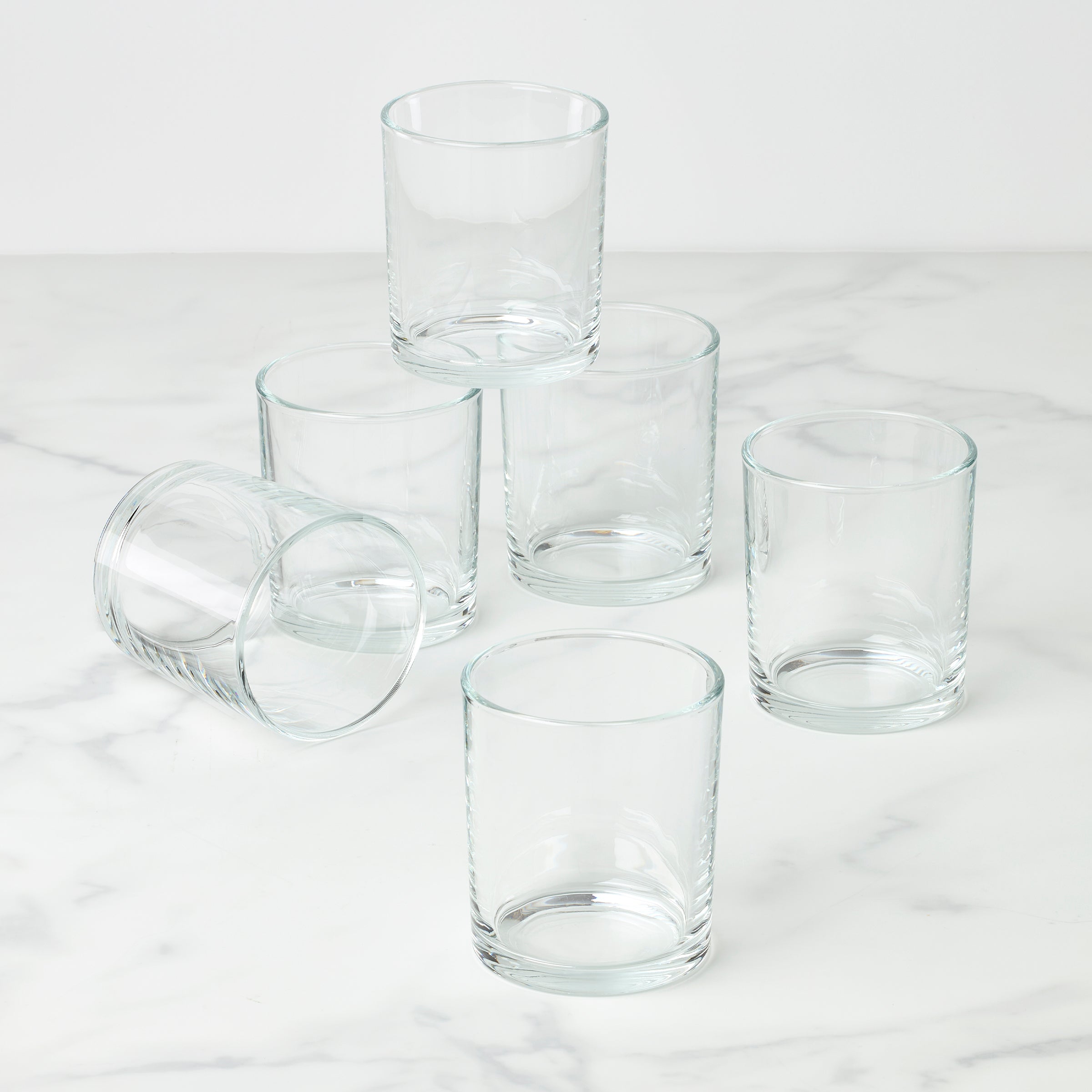 24 Seven Clear Medium Tumblers, Set of 6