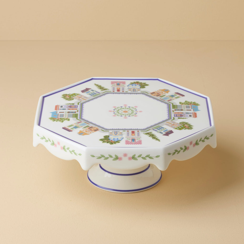 Lenox Spice Village Cake Plate
