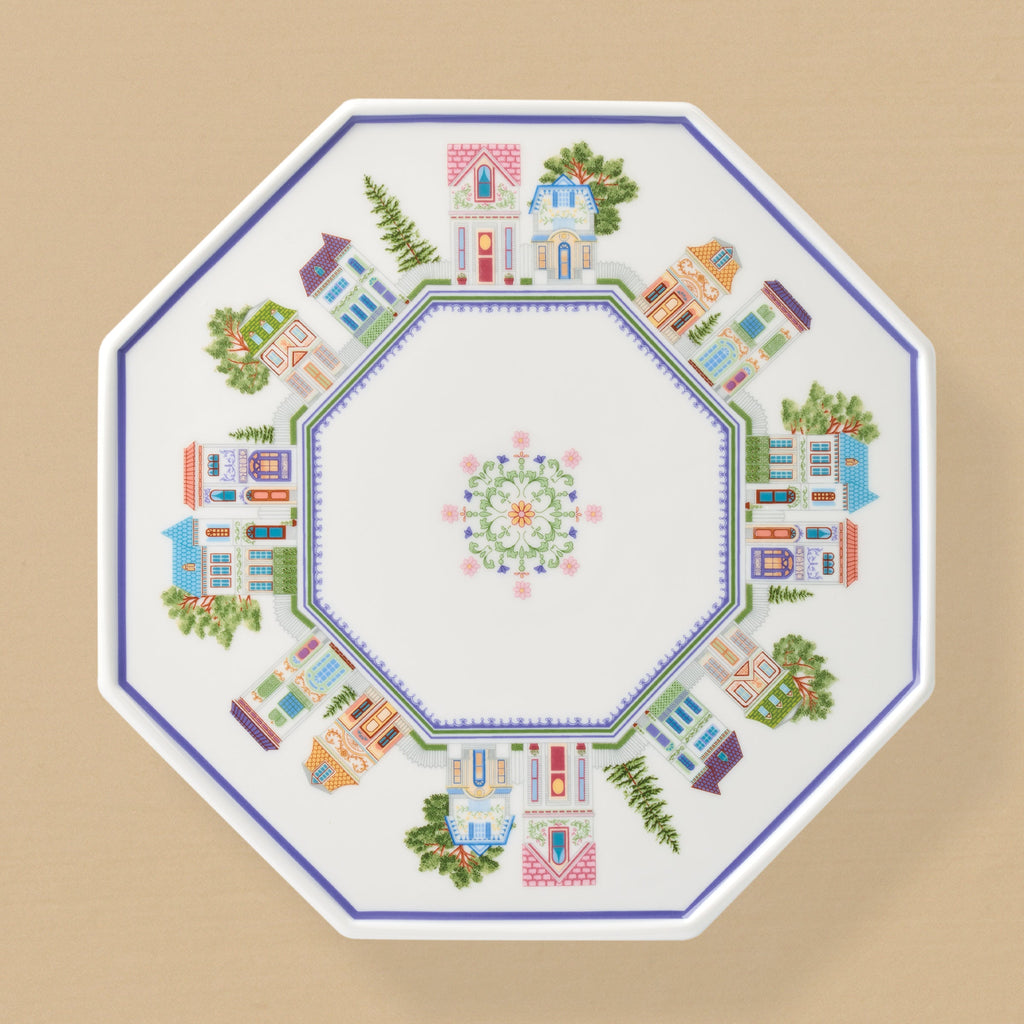 Lenox Spice Village Cake Plate