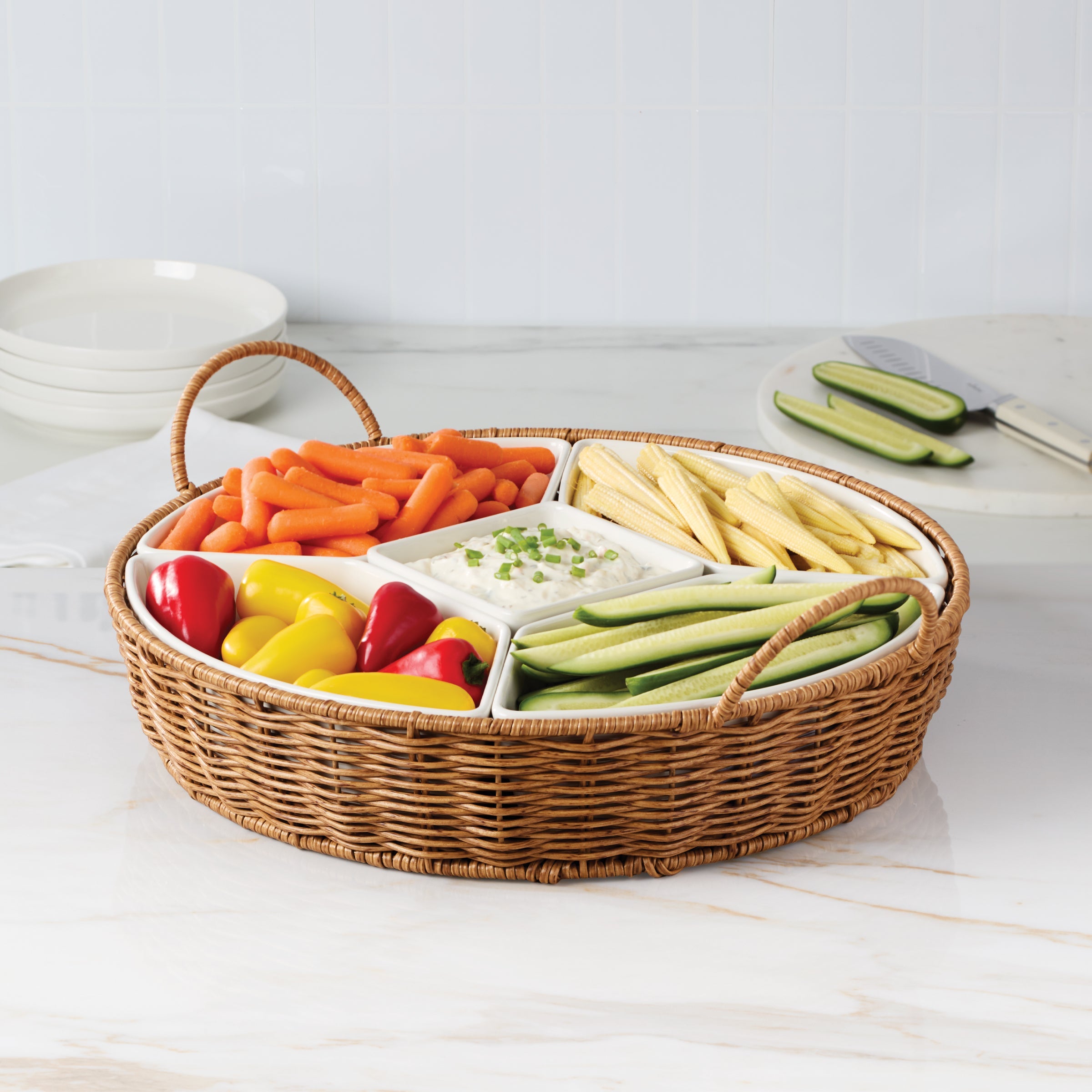 Willow & White, 6-Piece Serving Set
