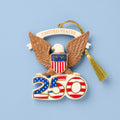 America 250th Anniversary Eagle Ornament