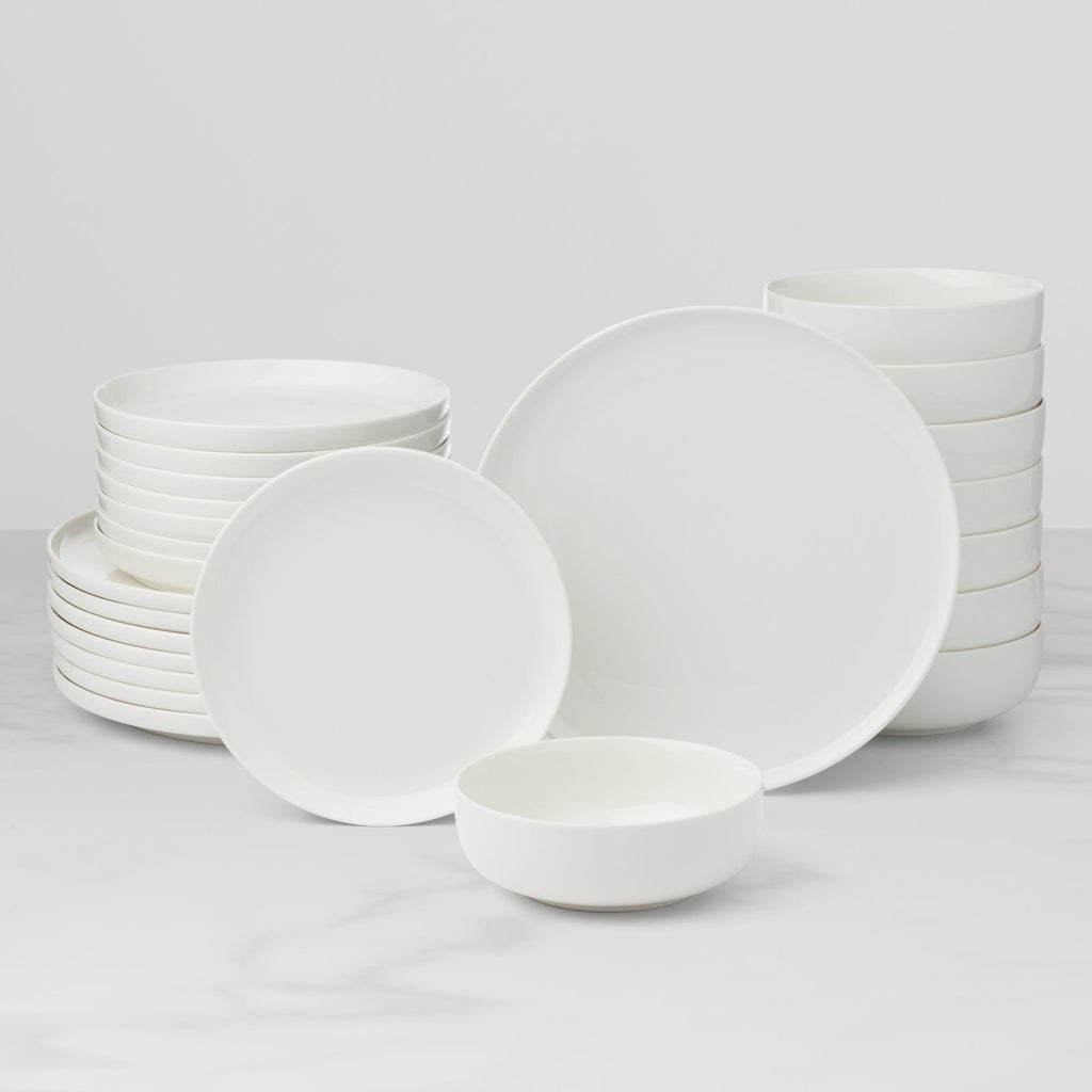 24 Seven White 24-Piece Dinnerware Set