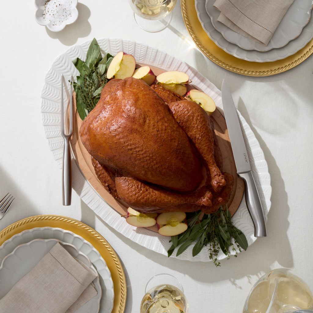Turkey Platter and Carving Set of 4