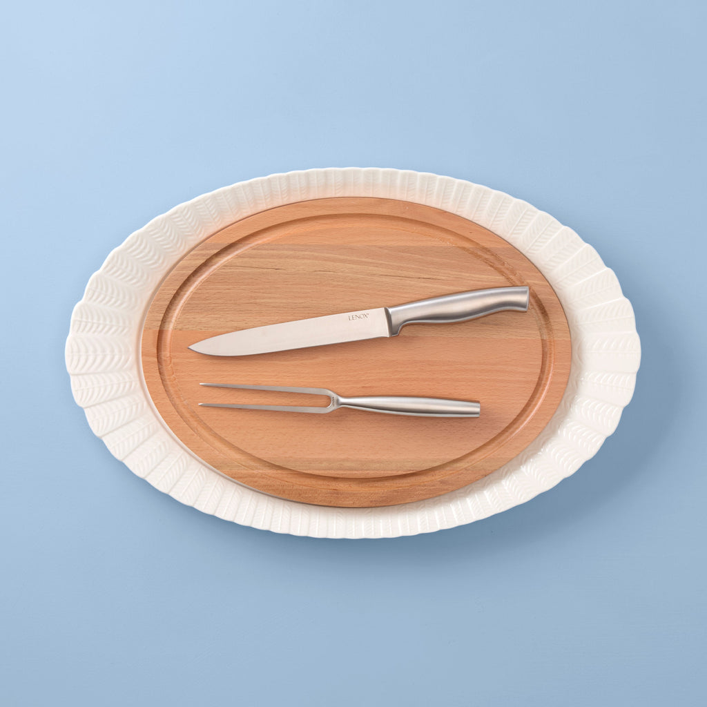 Turkey Platter and Carving Set of 4