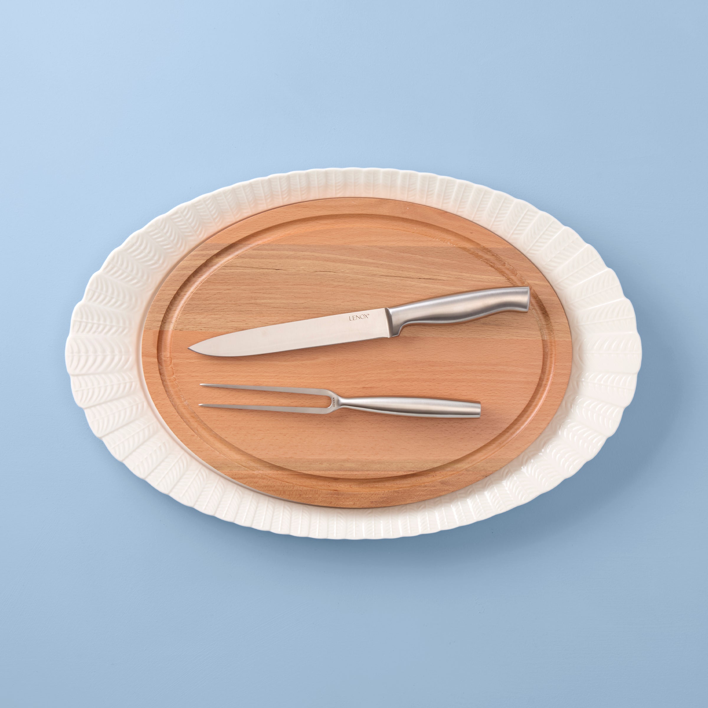 Turkey Platter and Carving Set of 4