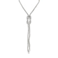 loveRocks Long Crysal Mesh Knot Necklace