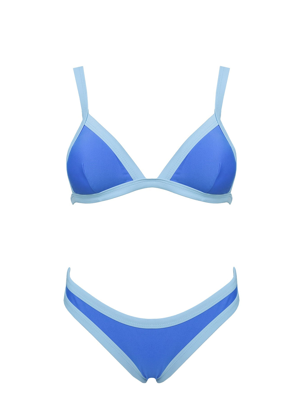 Amiri Contrast High Side Bikini Bottoms Blue