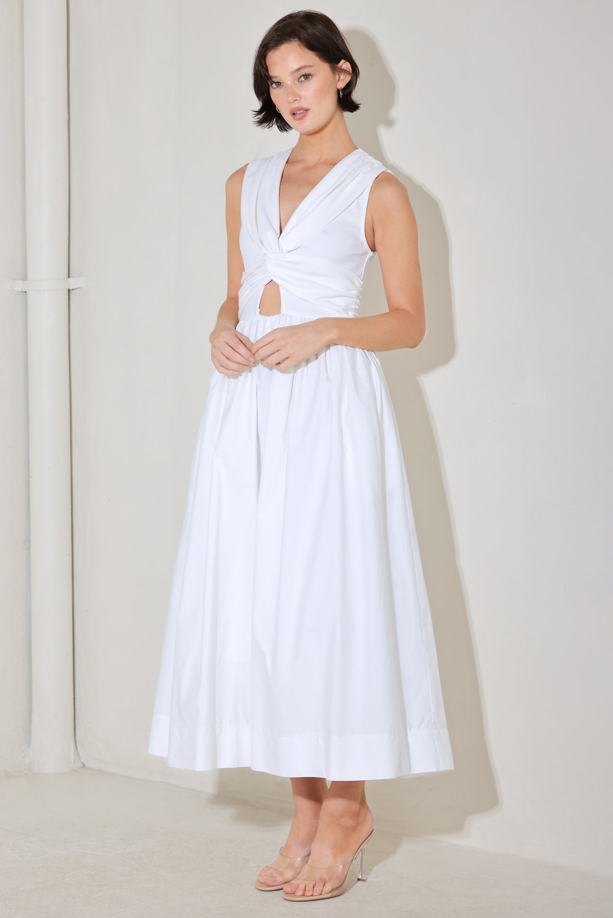 A Line Tea Length Short Bridal Wedding Dress Flying Tomato FD1924