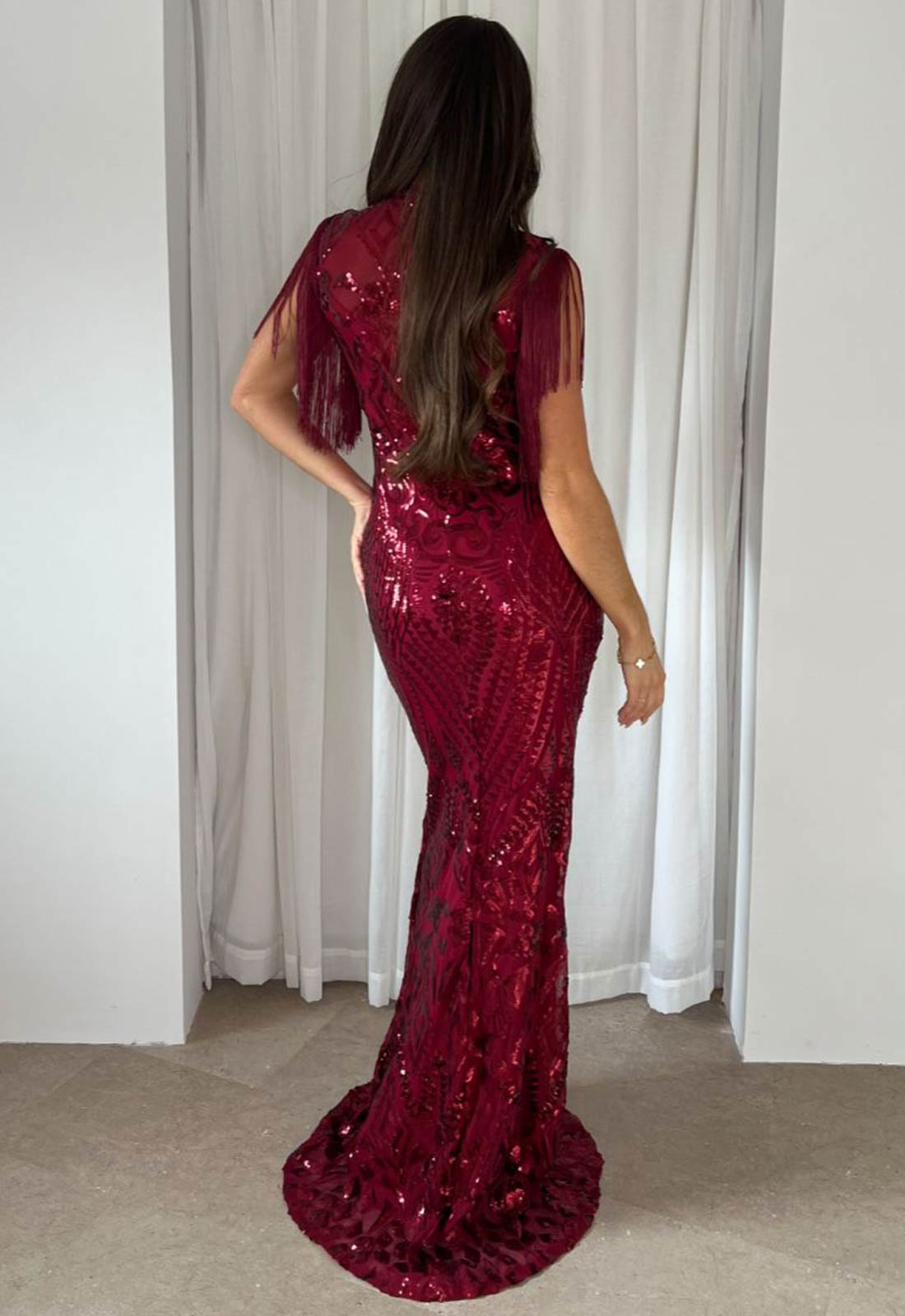 Nazz Collection Berry Magic Maxi Dress