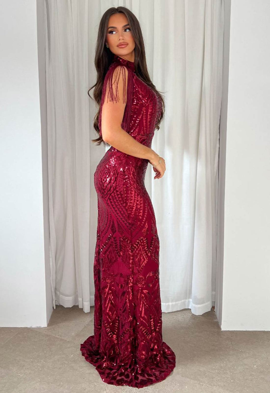 Nazz Collection Berry Magic Maxi Dress