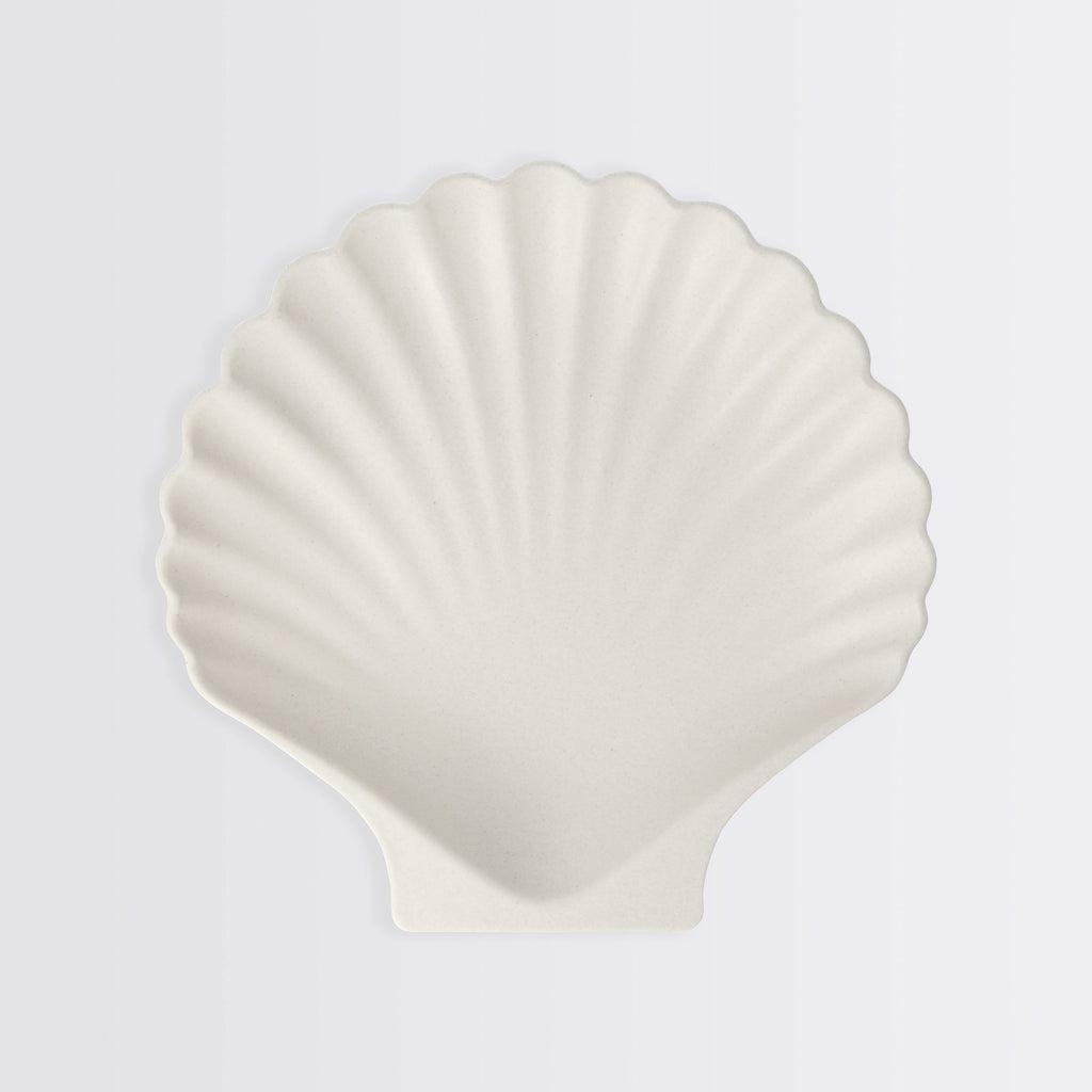 Bamboo Natural Shell Plates, Set of 6