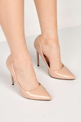 Miss Diva Nude Mila High Stiletto Heel Court Shoe