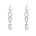 loveRocks Crystal Love Drop Earring