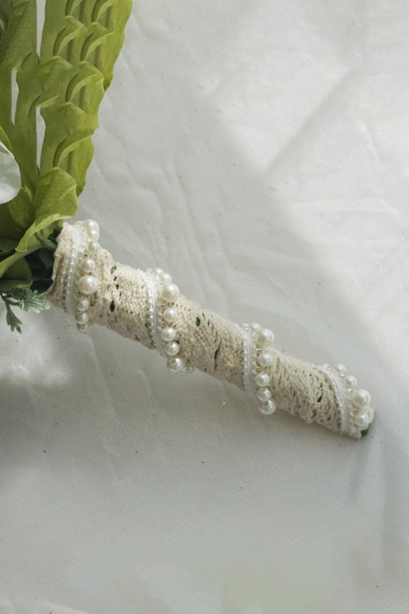 Artificial Peony Rose Cascade Wedding Flower Bouquets