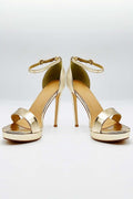 Miss Diva Ella Barely There Platform Sandal in Gold