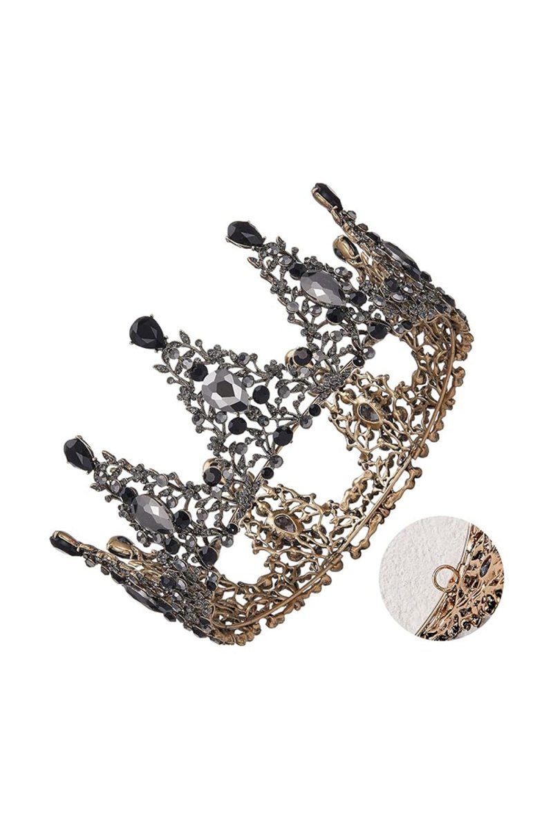 Baroque Crystal Crowns for Women