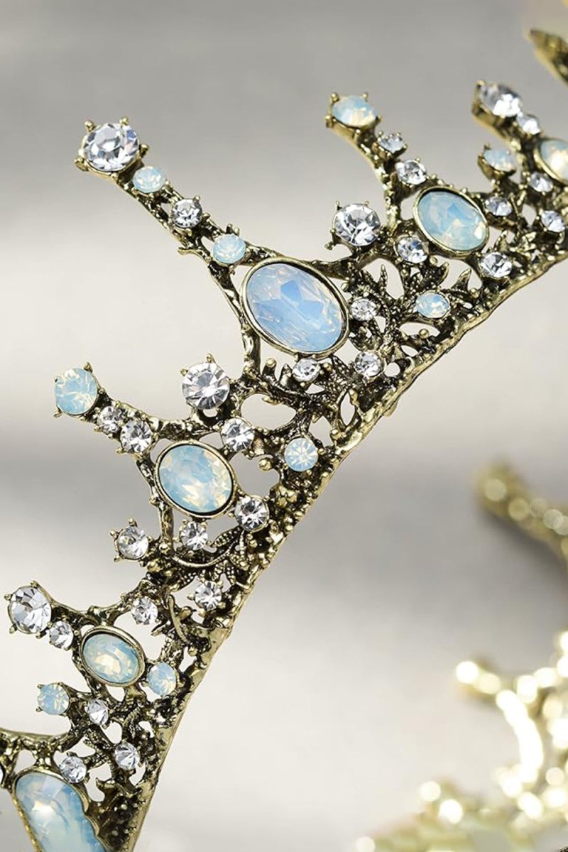 Baroque Wedding Green Aurora Borealis Tiaras