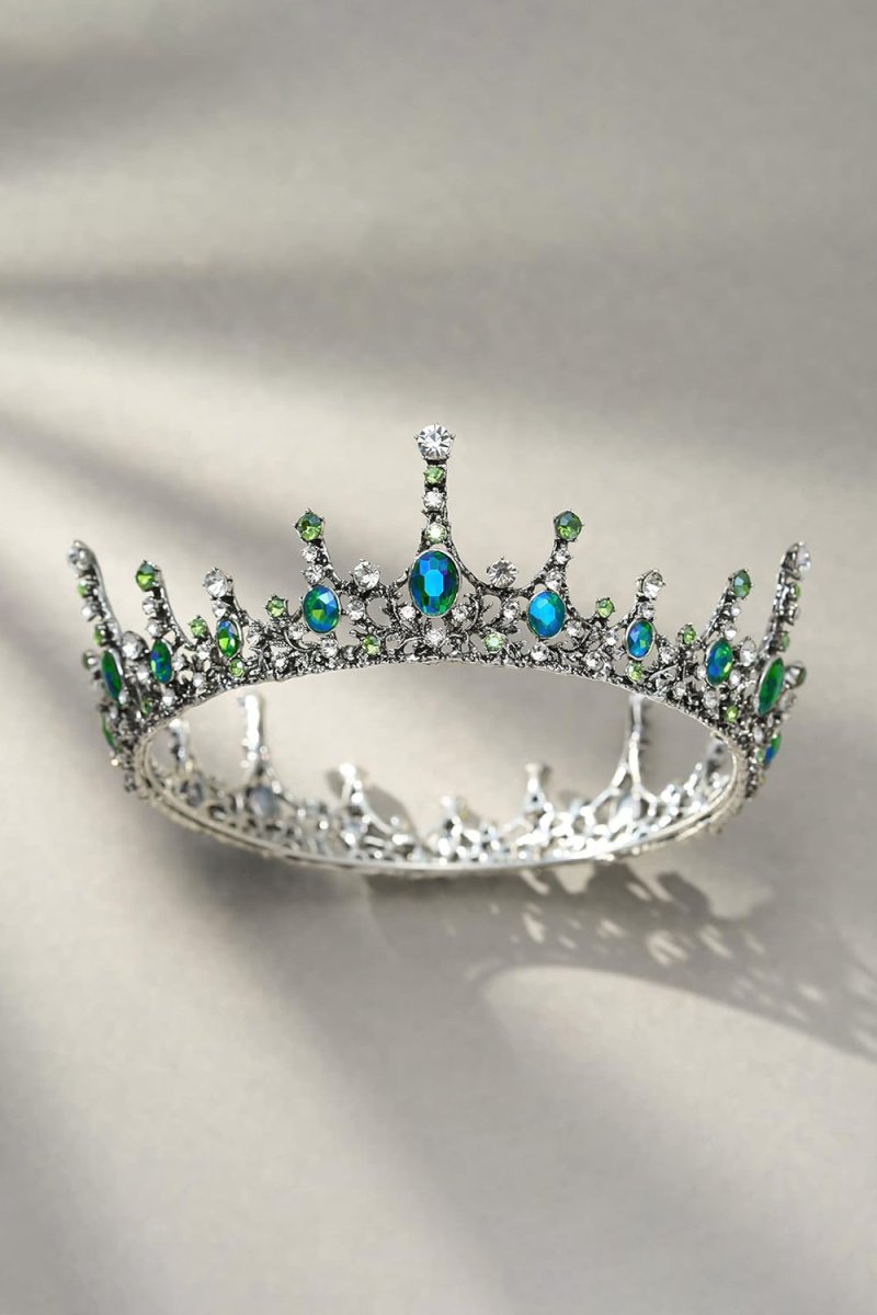 Baroque Wedding Green Aurora Borealis Tiaras