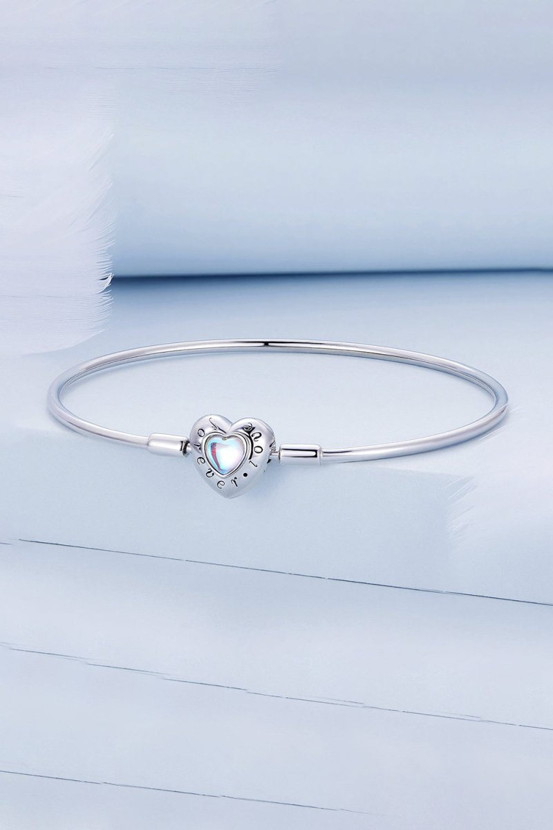 Blue Heart Moonstone Bracelet Perfect Gift