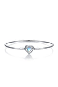 Blue Heart Moonstone Bracelet Perfect Gift