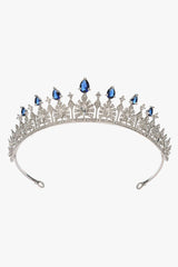 Blue Rhinestone Tiara Wedding