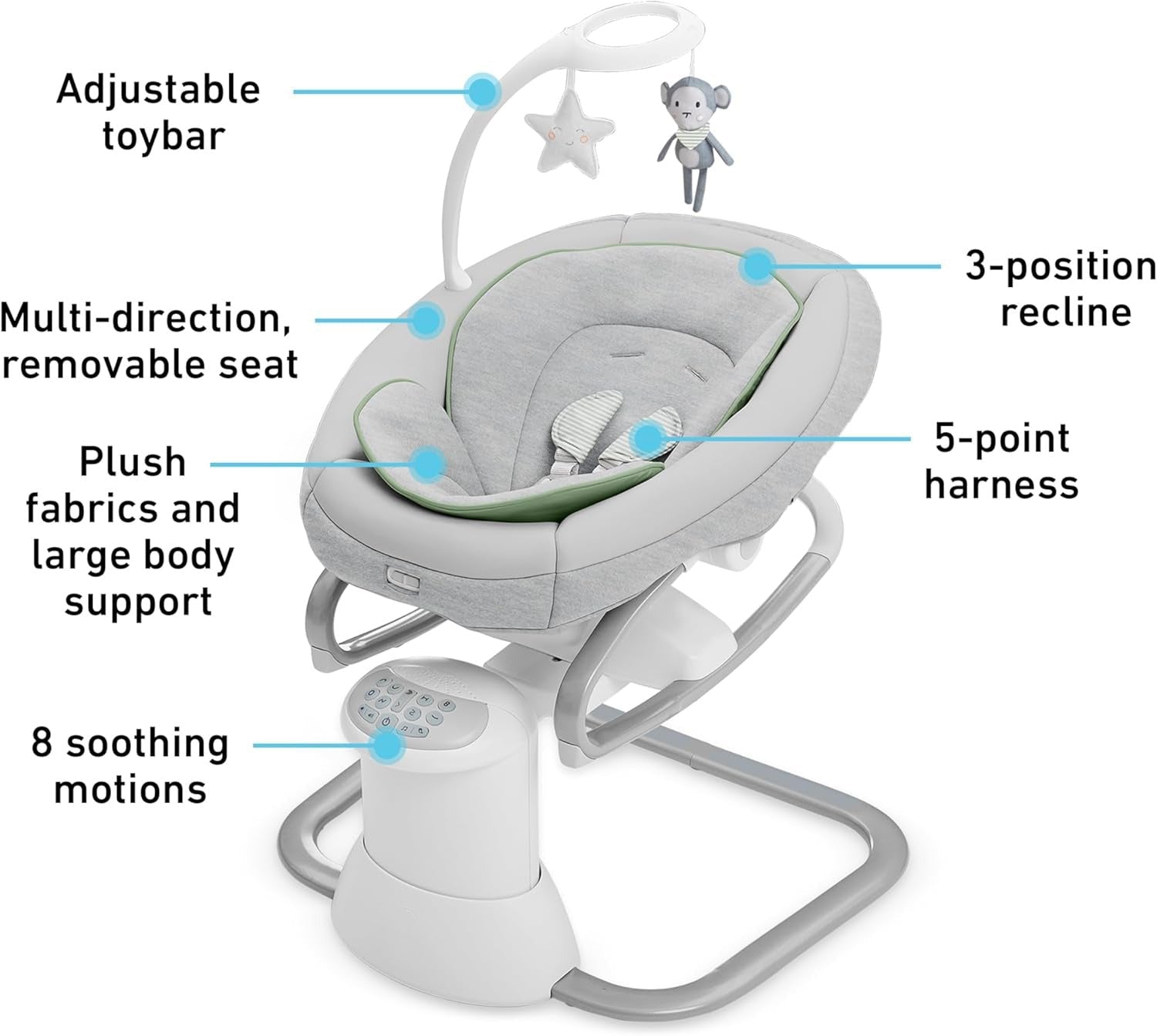Versatile Baby Swing & Portable Rocker