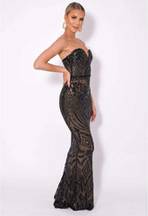 NAZZ Collection Black Kenza Maxi Dress