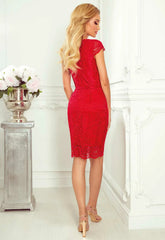 LBD Exclusive Red Lace Cocktail Dress