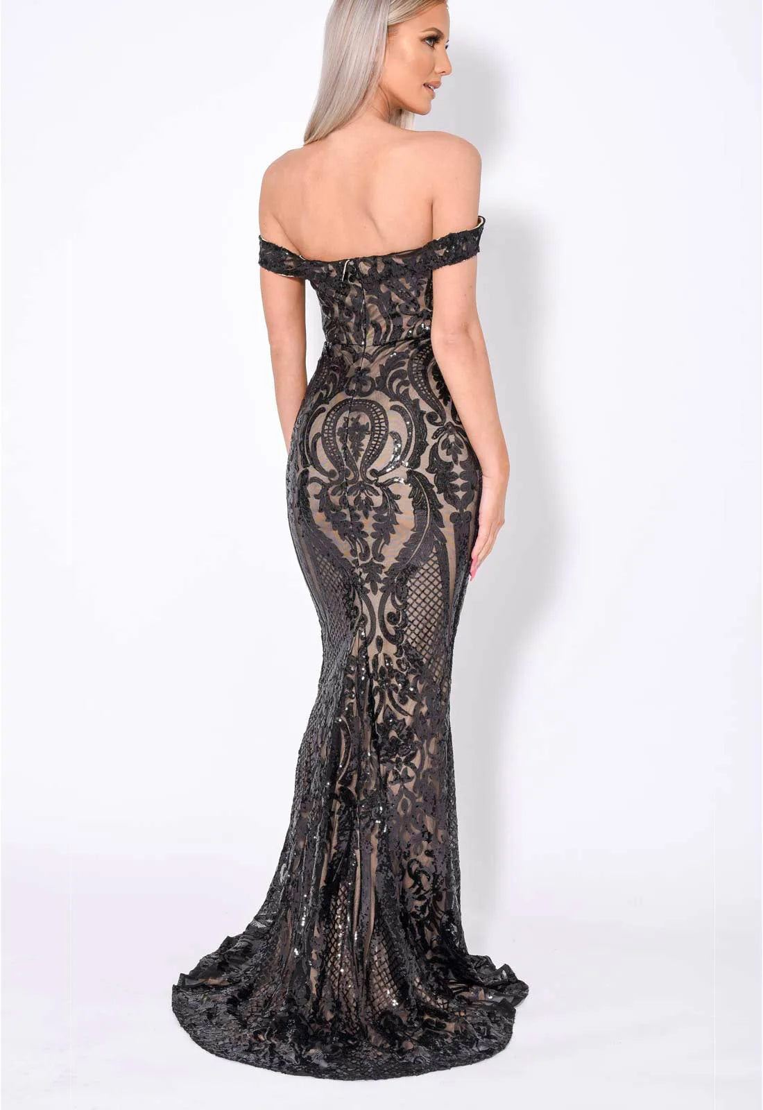 Nazz Collection Black Layali Maxi Dress