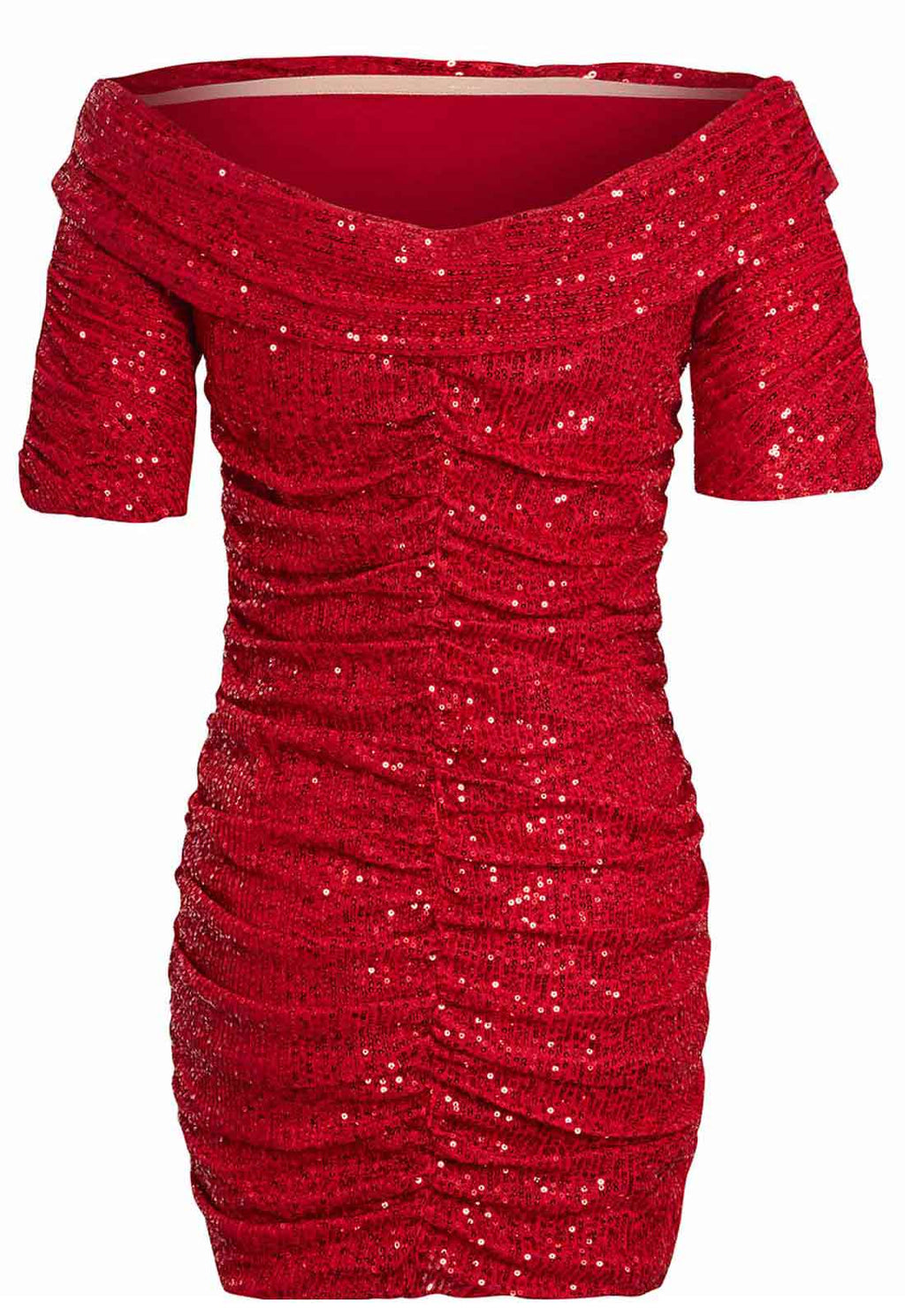 Little Black Dress Red Annabel Sequin Dress