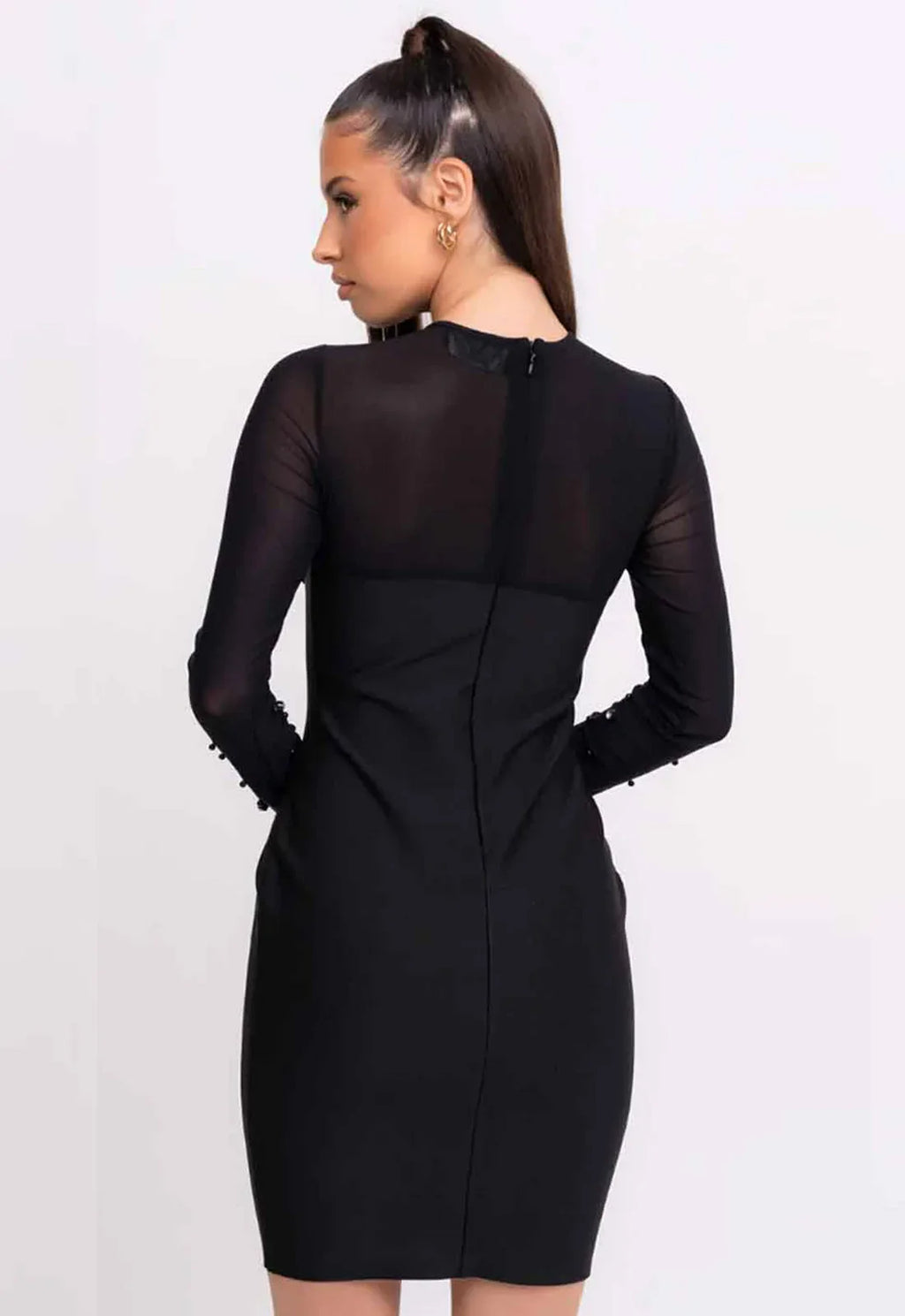 Nazz Collection Black Liberty Bandage Dress