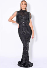 Nazz Collection Black Magic Maxi Dress
