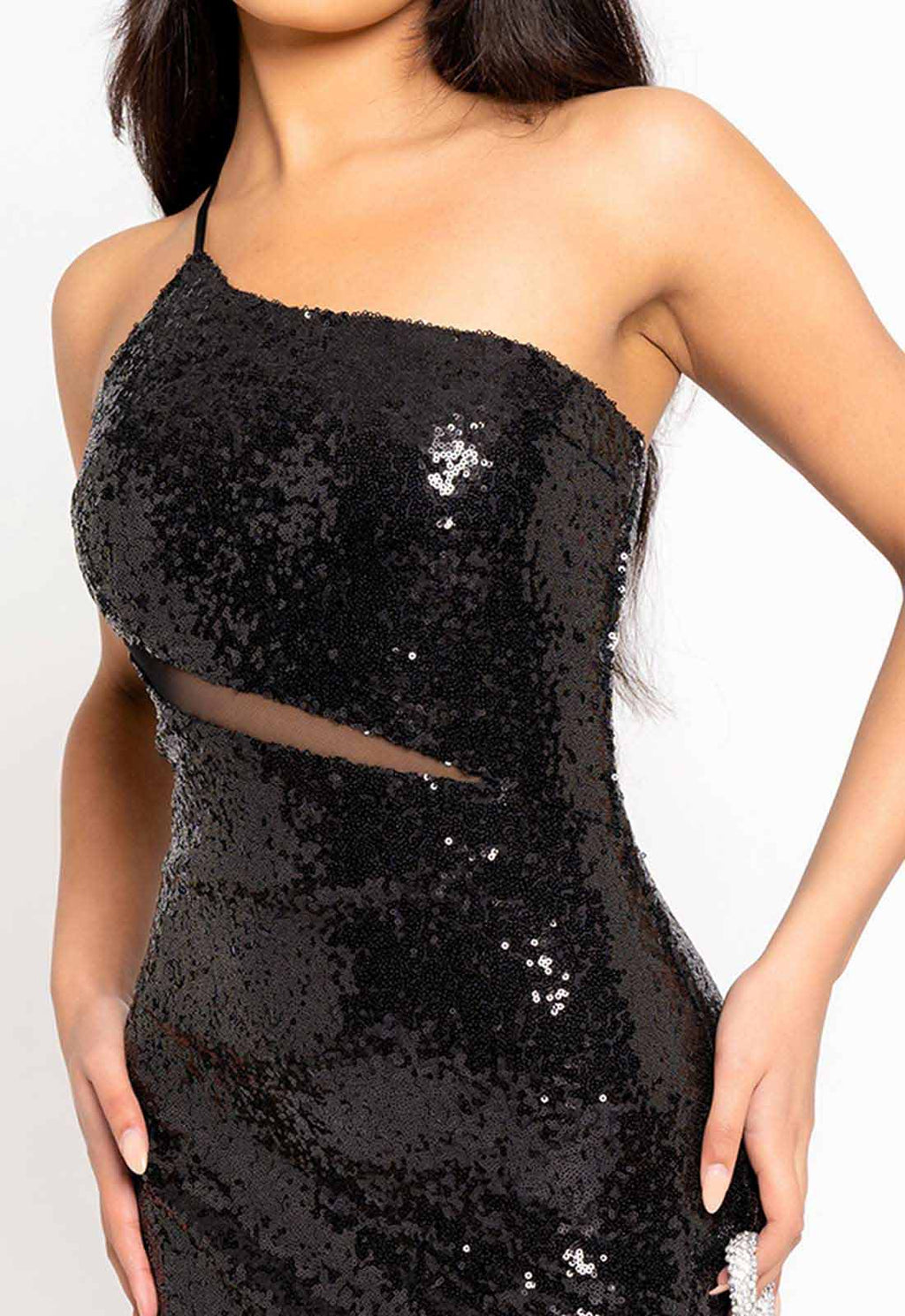 Nazz Collection Black Phantasy Sequin Maxi Dress