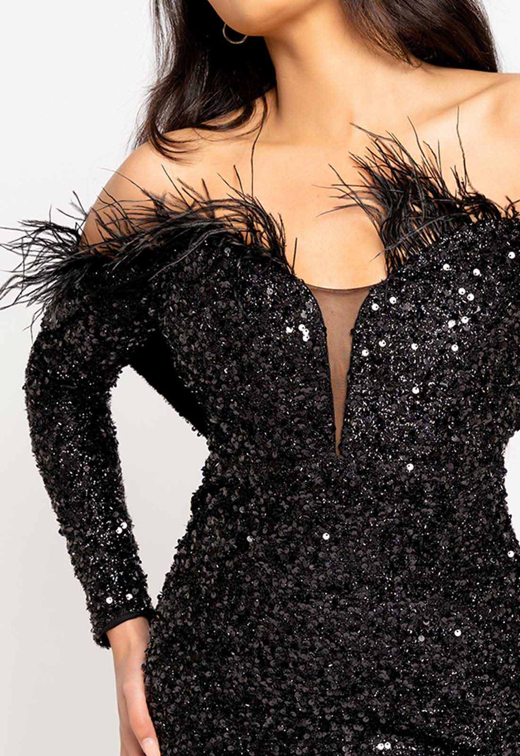 Nazz Collection Black Guestlist Sequin Mini Dress