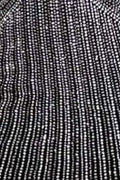Black - Satin Spaghetti Straps Beaded Homecoming Dress With Keyhole